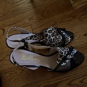 Bellini leopard print shoe size 9 1/2